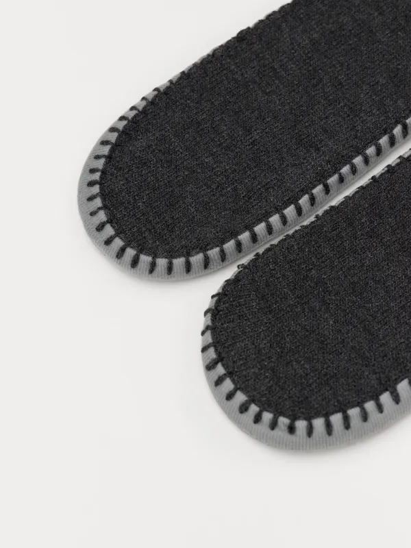 Ерлер тәпішке-шұлықтары, үйге арналған, өлшемі 39-42, акрил/полиэстер, қою сұр, Hot winter, image-2