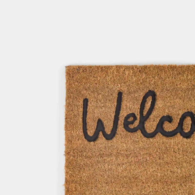 Кілемше, 40х60 см, Кокос жаңғағы/ПВХ, сарғылт-қоңыр, Мысық, Home deco, image-3