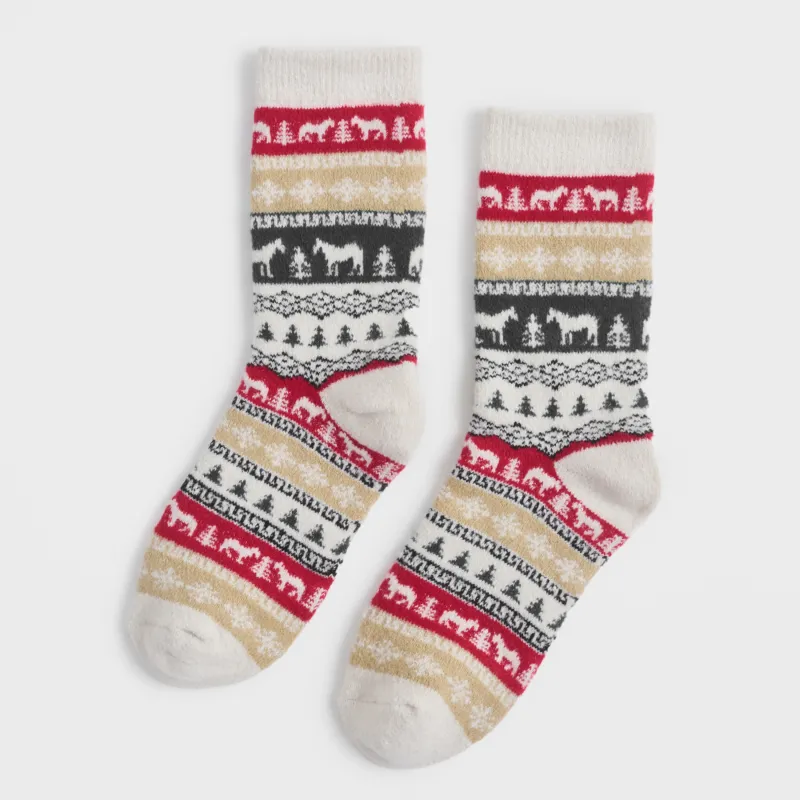 Носки женские, Зимний узор, Fleece