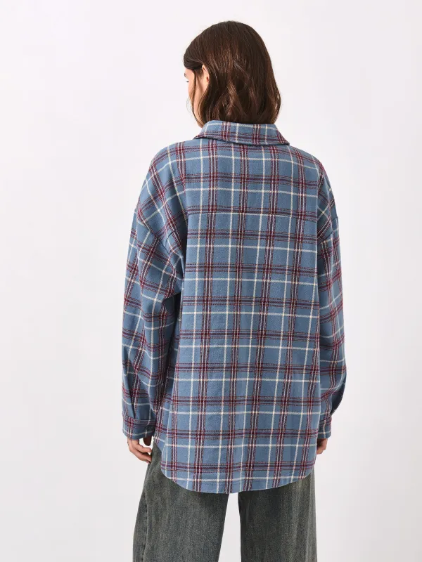 Әйелдер жейдесі, өлшемі S, ұзын жеңді, мақта/полиэстер, ақ және көк, Тор, Jamie, image-6