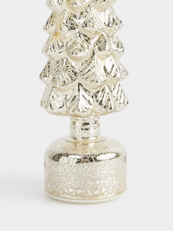 Статуэтка с подсветкой, 34 см, вращающаяся, стекло, шампань, Ель, Champagne style, image-1