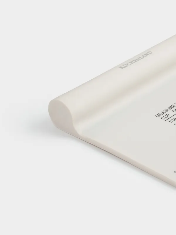 Шпатель кондитерский, 13 см, с линейкой, силикон, бежевый, Bakery, image-5