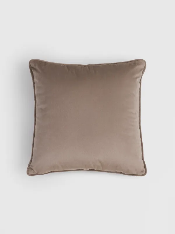 Сәндік жастық, 45х45 см, барқыт, қоңыр-алтын, Ормандағы бұғылар, Woodland story, image-1