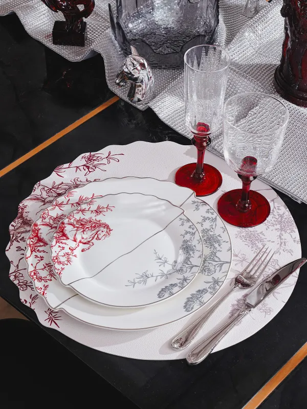 Аспаптарға арналған майлық, 40 см, ПВХ, дөңгелек, ақ, Жылқы, Rock print, image-6