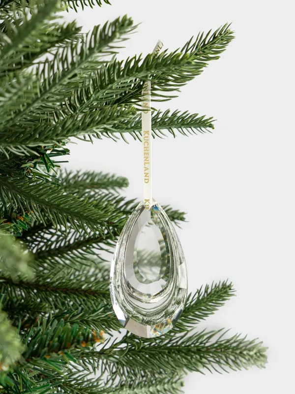 Шырша ойыншығы, 6х7 см, шыны, Тамшы, Ice crystal, image-2