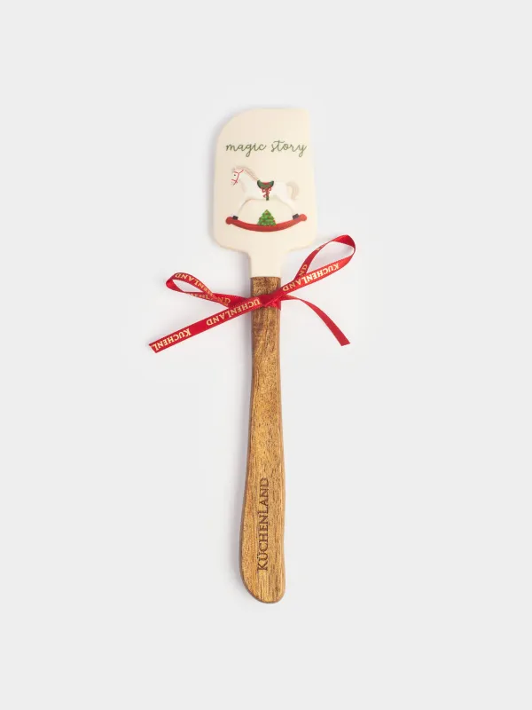 Құймақ табасы, 22 см, шпательмен, металл/ағаш, жасыл, Жылқы, Christmas tree, image-5