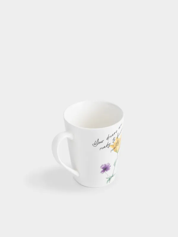 Кружка, 420 мл, Цветы и бабочка, Bloome, image-2