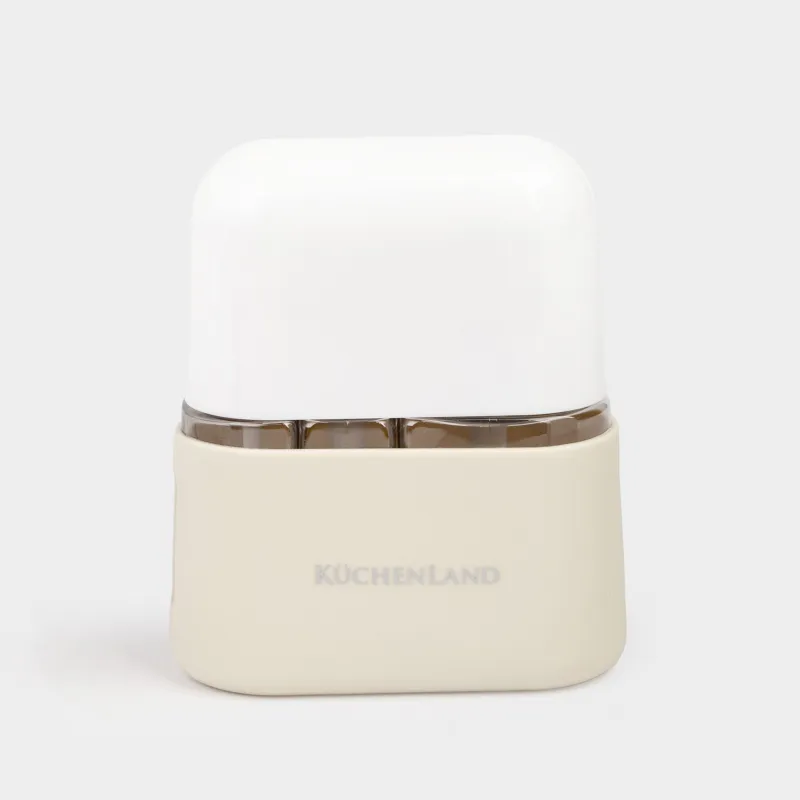 Саяхатқа арналған құтылар жинағы, 3 дана, мөлшерлегіші бар, қаптамада, пластик, сарғылт-қоңыр, Travel comfort