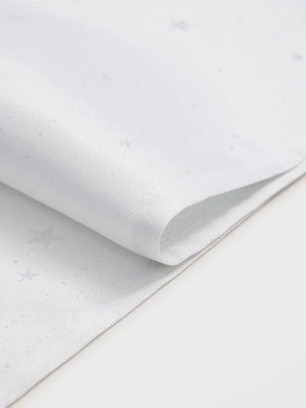 Дорожка настольная, 40х160 см, из жаккарда, Серебристые звезды, Starlight, image-1