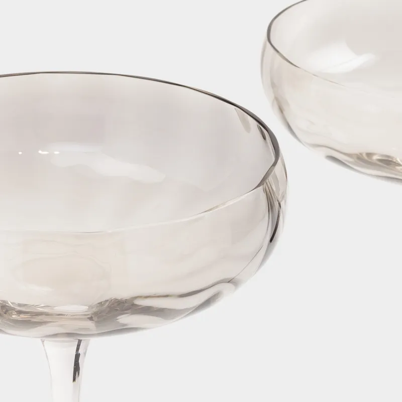 Шампан бокалы, 220 мл, 2 дана, шыны, сұр, Filo R color, image-4