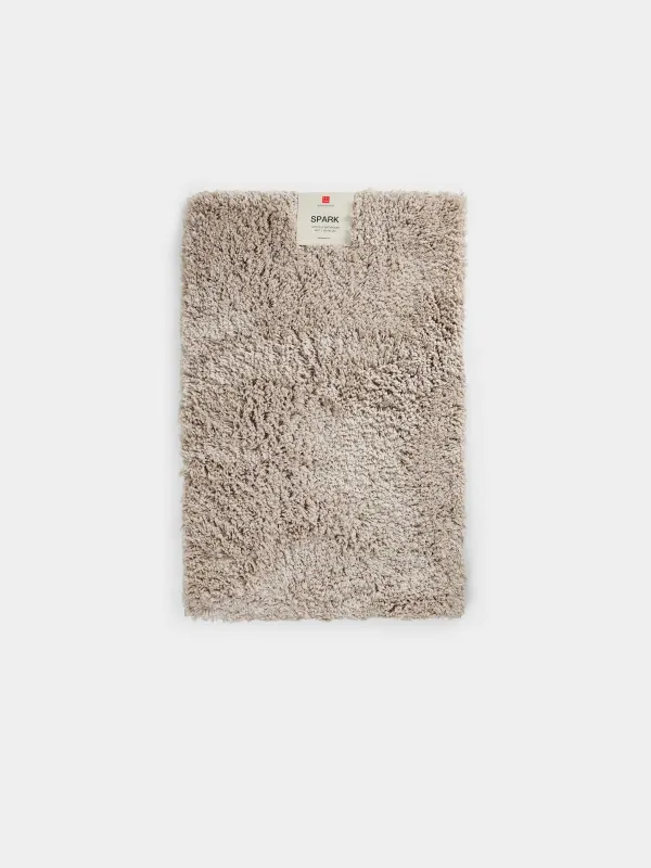 Жуынатын бөлмеге арналған кілемше, 60x90 см, сырғанауға қарсы, полиэстер, құмды, Spark, image-4