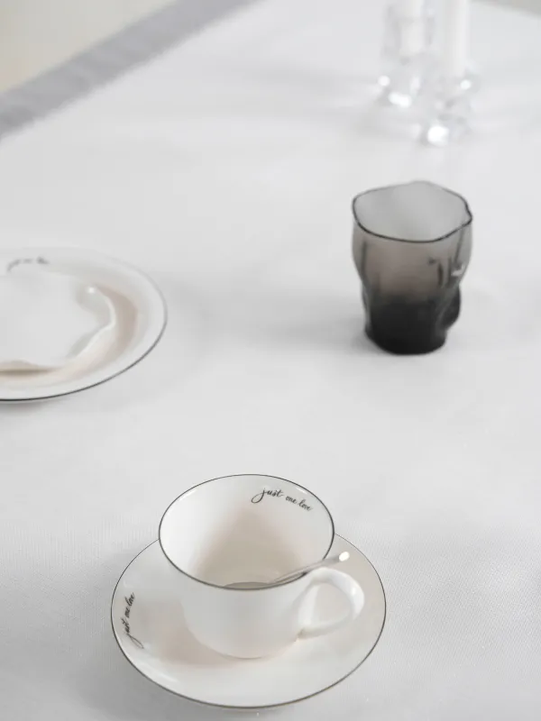 Дастархан, 170х250 см, полиэстер, АҚ және сұр, Milky way, image-6