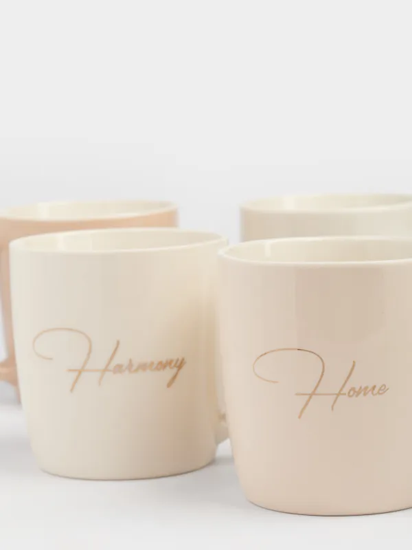 Кружка, 330 мл, 4 шт, Микс, Scroll, image-4