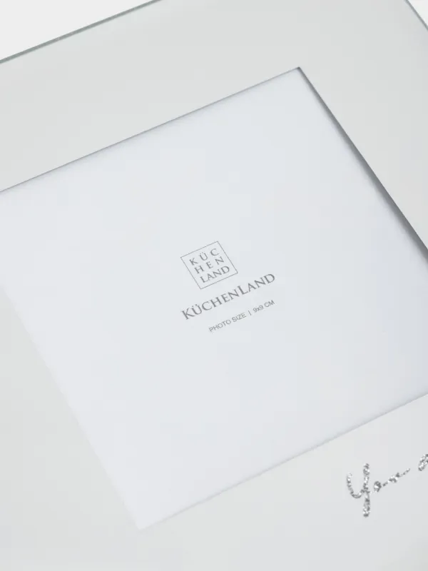 Шкатулка для украшений, 15х15 см, с фотографией, стекло, зеркальная, Glossy, image-1