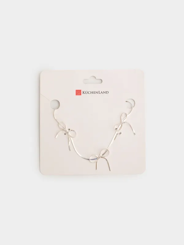 Шынжыр, 40 см, металл, күміс, садақтар, Jewelry, image-3