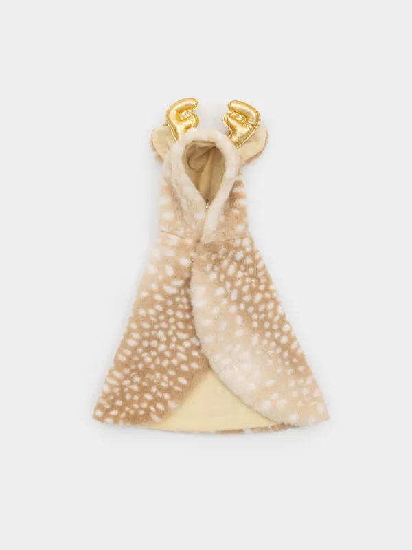 Жануарларға арналған костюм, 40 см, өлшемі L/XL, карнавалдық, полиэстер, қоңыр, Бұғы, Christmas pet, image-0