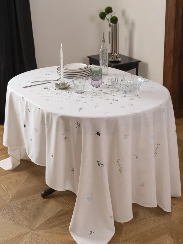 Дастархан, 170х250 см, полиэстер, сүт түстес, Көктемгі гүлдер, Flowery, image-7