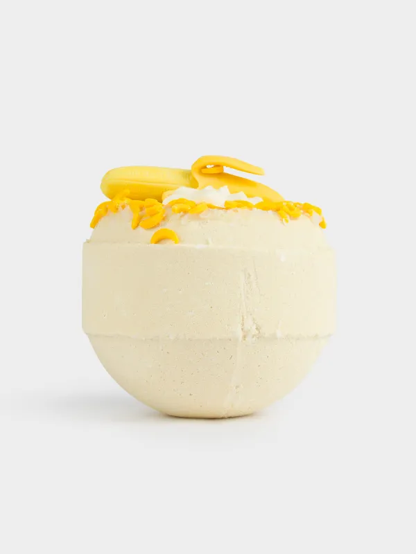 Ваннаға арналған бомба, 130 гр, ойыншығы бар, сары, Банан және ваниль, Банан, Fruits spa, image-3