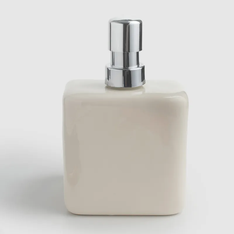 Жуғыш затқа арналған диспенсер, 550 мл, органайзер, керамика/металл, сарғылт-қоңыр, Galori, image-3