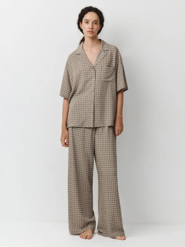 Әйелдер шалбары, өлшемі S, вискоза К, сарғылт-қоңыр, Өрнектер, Emri, image-0