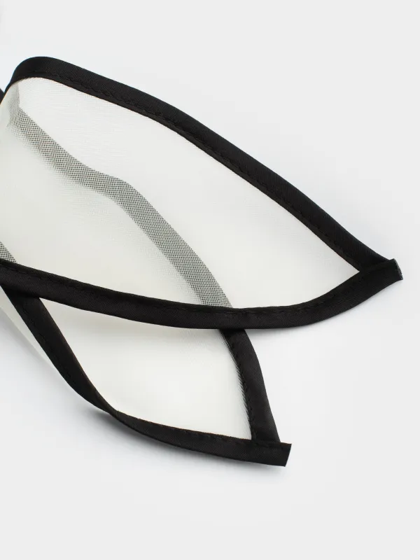 Шаш резеңкесі, 29 см, садақпен, полиэстер, сарғылт-қара, Hairstyle, image-2