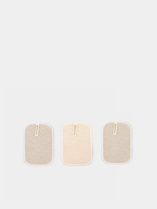 Ыдыс жууға арналған шүберек, 15x10 см, 3 дана, табиғи талшық, бежевый, Clean, image-0