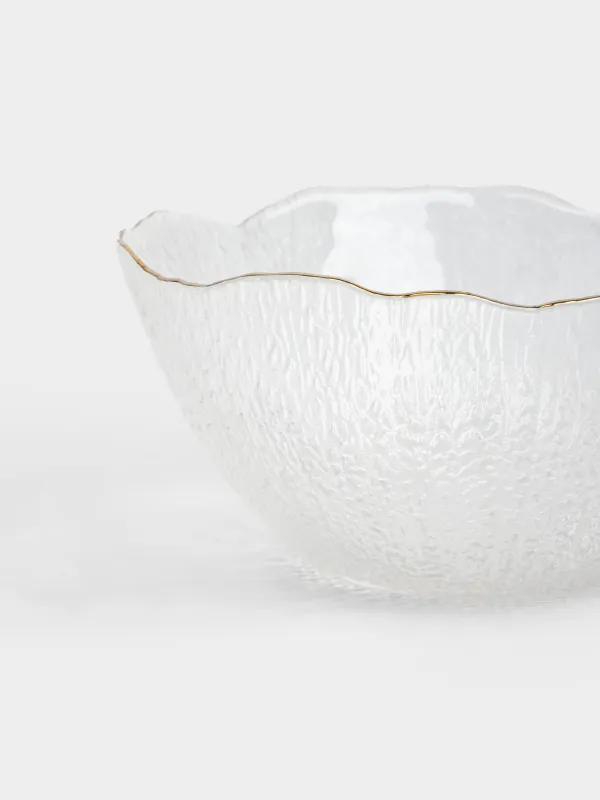 Салат ыдысы, 17х8 см, 700 мл, шыны, алтын жиектері бар, Berg, image-4