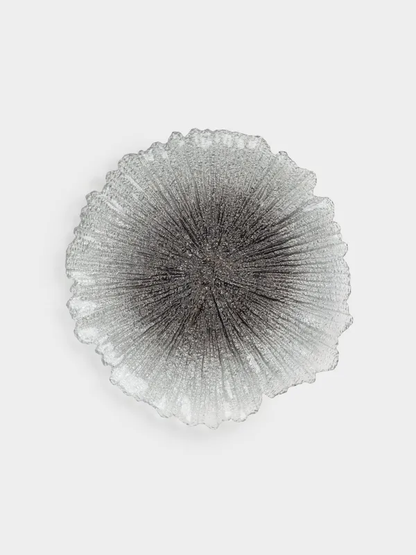 Ыдыс, 34х2 см, шыны Р, күміс түстес және сұр градиент, Verge gradient, image-0