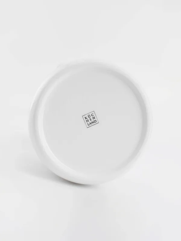 Балға арналған құты, 650 мл, қасықпен, керамика/болат, сүт түстес, аралар, Honey, image-6