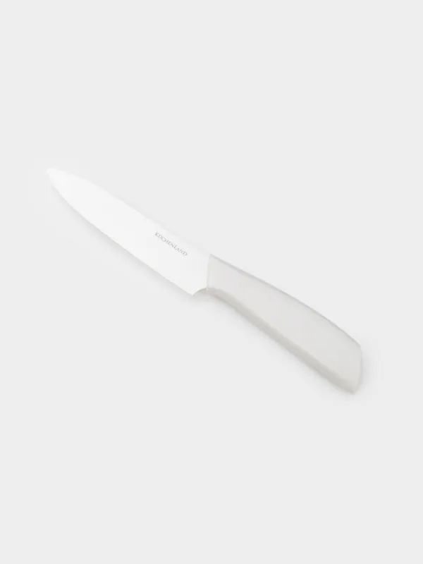 Нож для нарезки, 13 см, с чехлом, керамика/пластик, молочный, Regular, image-4