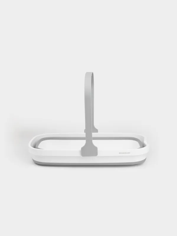 Ведро для швабры,46х22 см, складное, прямоугольное, серо-белое, Foldaway, image-3