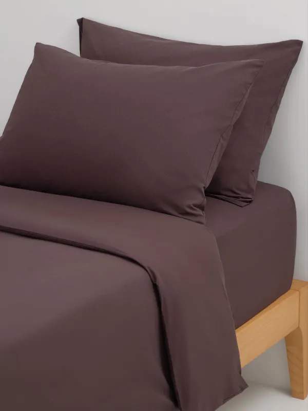 Наволочка, 50х70 см, 2 шт, вареный хлопок, коричневая, Washed cotton, image-3