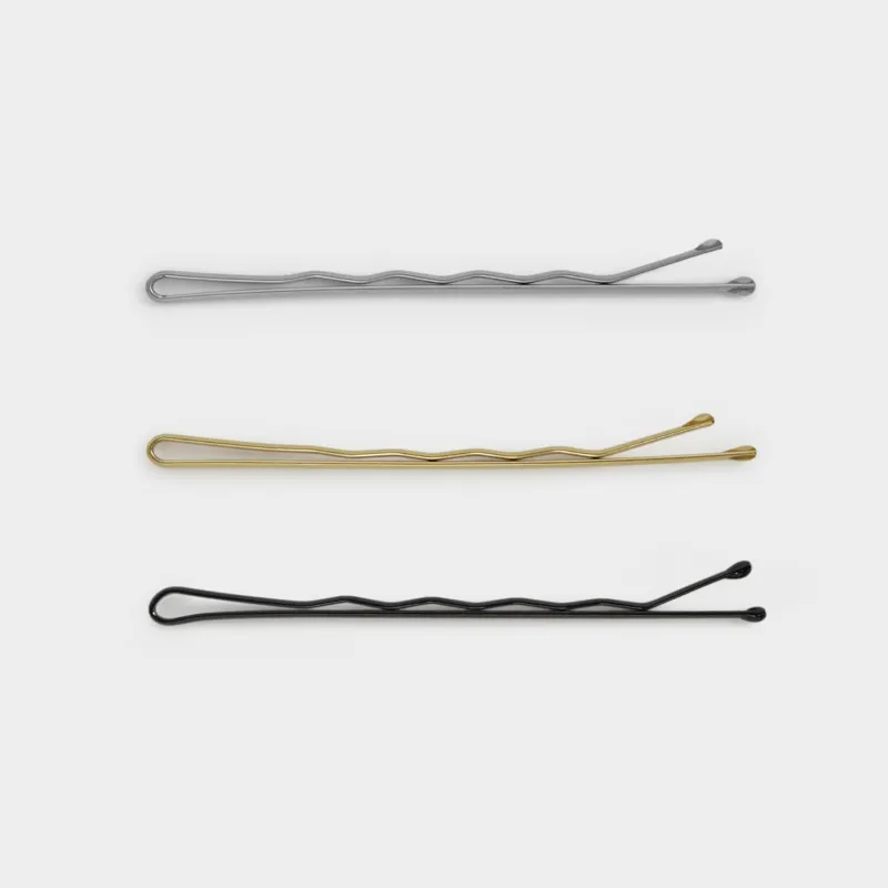 Заколка для волос, 6 см, 24 шт, металл, микс, Невидимки, Hair basic