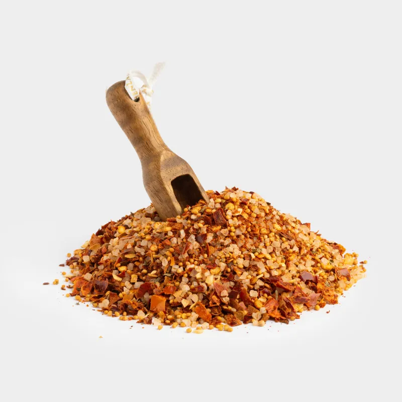 Дәмдеуіштерге арналған ыдыс, 8 см, толтырғышы бар, қасығы бар, шыны/ағаш/болат, Етке арналған, Seasoning, image-4