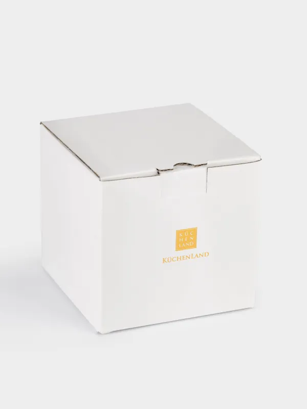 Саптыаяқ, 450 мл, фарфор F, ақ және сұр, Қар басқан қала, House built, image-5