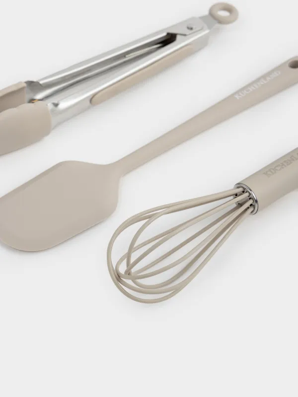 Пісіруге арналған жиынтық, 3 зат, шпатель/қысқыш/бұлғауыш, силикон/болат, сарғылт-қоңыр, Benefit, image-2