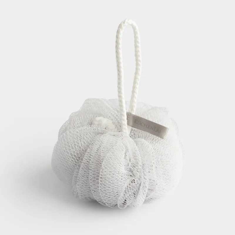 Денеге арналған жуғыш шүберек, 13 см, полиэтилен, сұр, бантик, Unique spa