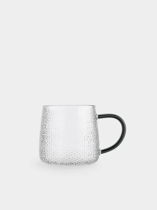 Кружка, 340 мл, 2 шт, стекло Б, с серой ручкой, Dawned, image-5