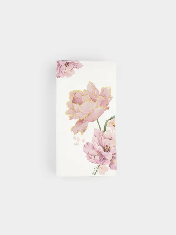 Қағаз майлықтар, 33х33 см, 20 дана, төртбұрышты, ақ, Үлкен гүл, Bloome, image-0