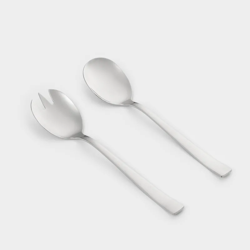 Салатқа арналған құрылғылар, 24 см, 2 зат, қасық/шанышқы, болат, Brugge