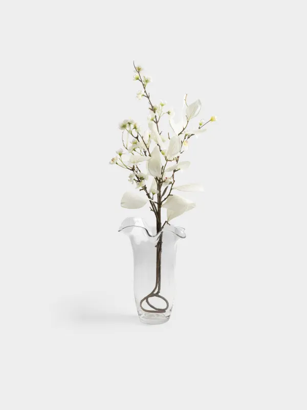 Ваза для цветов, 30 см, Волнистые края, Clear wave, image-3