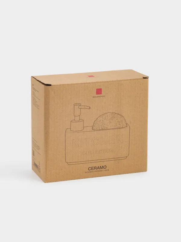 Диспенсер для моющего средства, 400 мл, с губкой, Ceramo, image-6