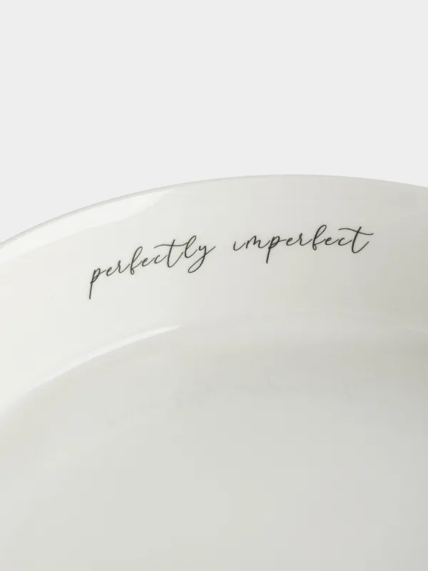 Блюдо, 23х6 см, с бортами, Серые цветы, Watercolor, image-3