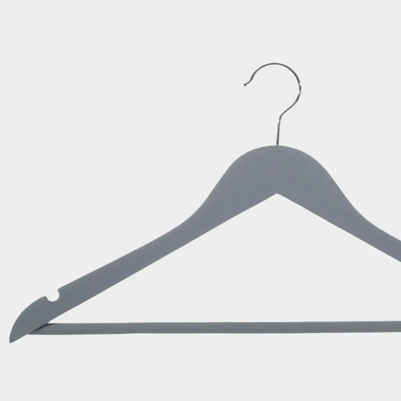 Вешалка-плечики, 44 см, 3 шт, дерево, серая, Wooden house, image-3