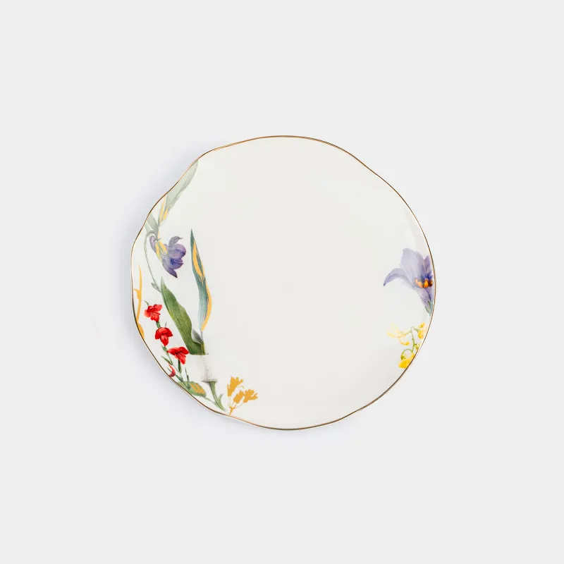 Тарелка закусочная, 22 см, Цветы, Night flower