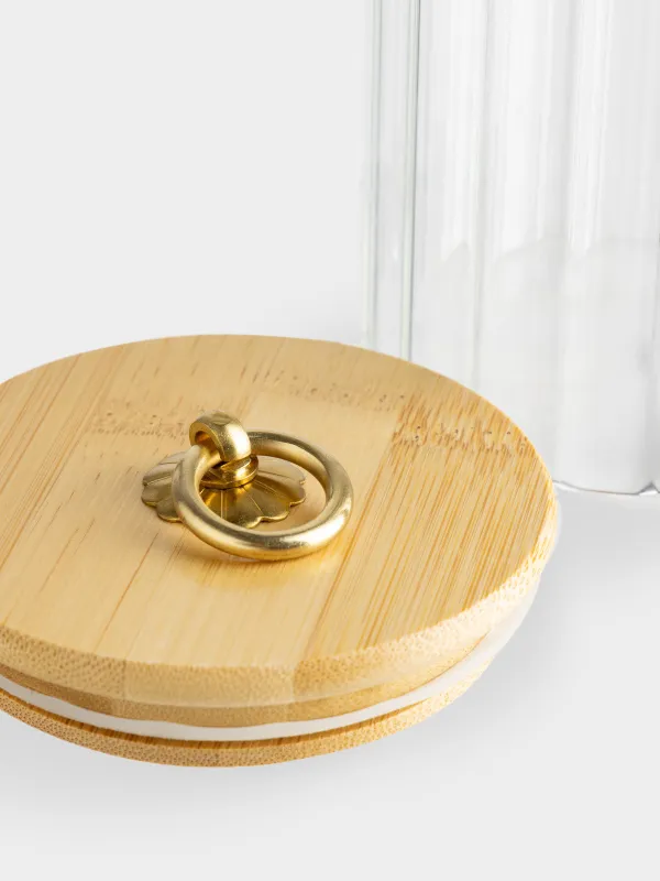 Сусымалы азық-түлік Банкі, 500 мл, бамбук Шыны, Camellia, image-3