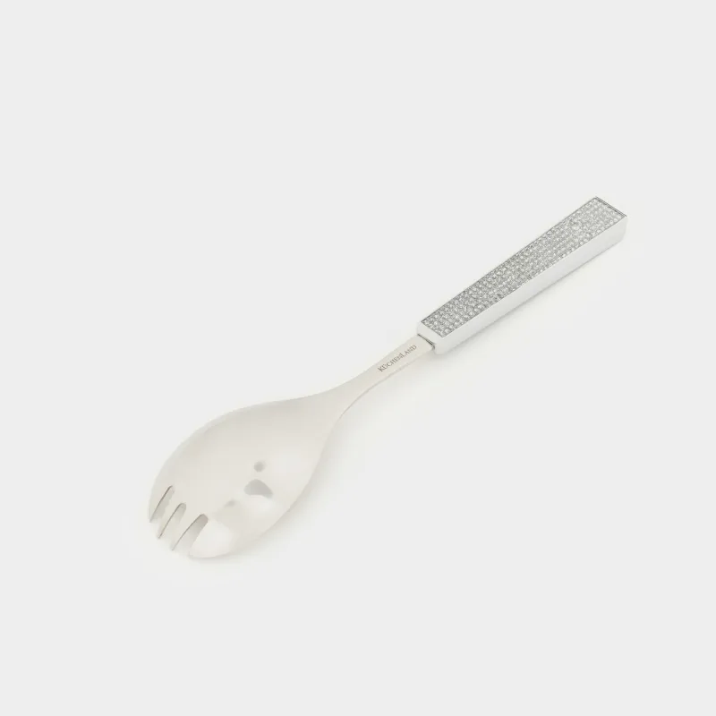 Салат сервировкасына арналған құрылғылар, 26 см, 2 зат, қасық/шанышқы, болат, Winter antarctica, image-1