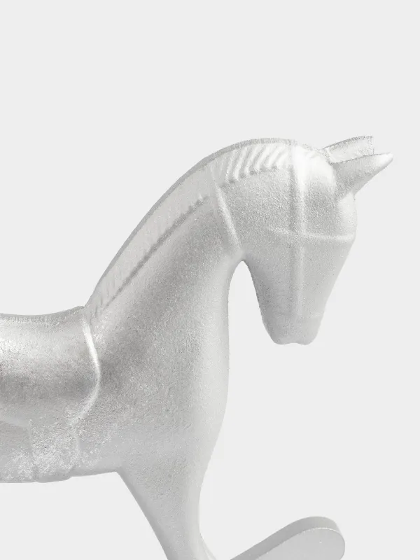 Мүсінше, 22 см, ағаш, алтын, Жылқы, Antique horse, image-4