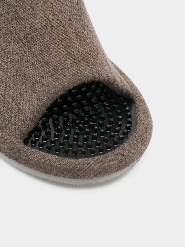 Ерлер тәпішкелері, үйге арналған, өлшемі 40-41, полиэстер/ПВХ, графитті, Lint, image-3