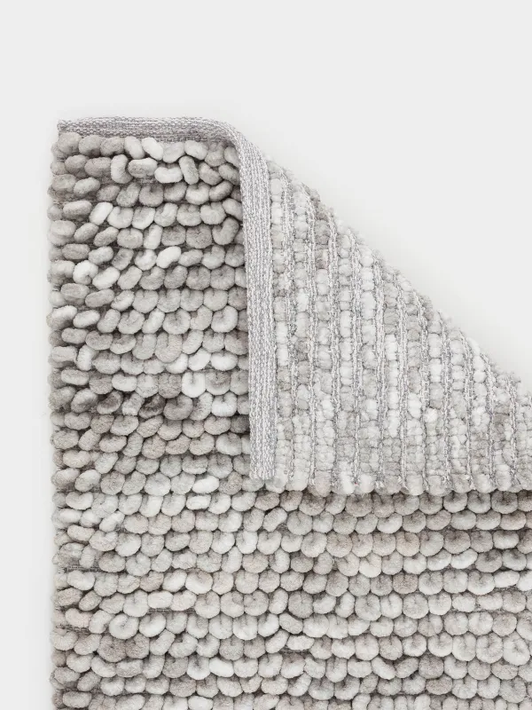 Кілем, 50х80 см, полиэстер / мақта, сұр, көпіршіктер, image-3